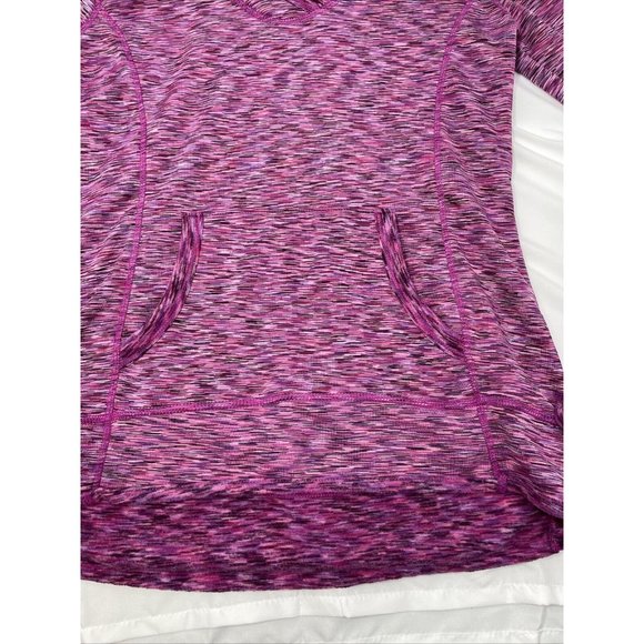 TANGERINE Pink/ Purple Heathered Pull-over Hoodie - Picture 4 of 9